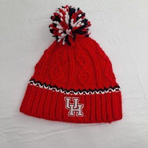 Houston Cougars Toboggan Winter Hats Togue Beanie Pompom Red White Navy Girls